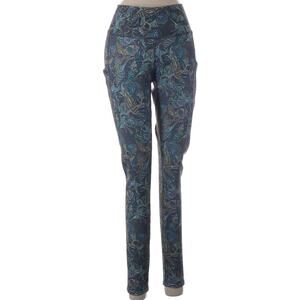 Women’s Youer Blue Multicolored Fleece Lined Size Medium Leggings